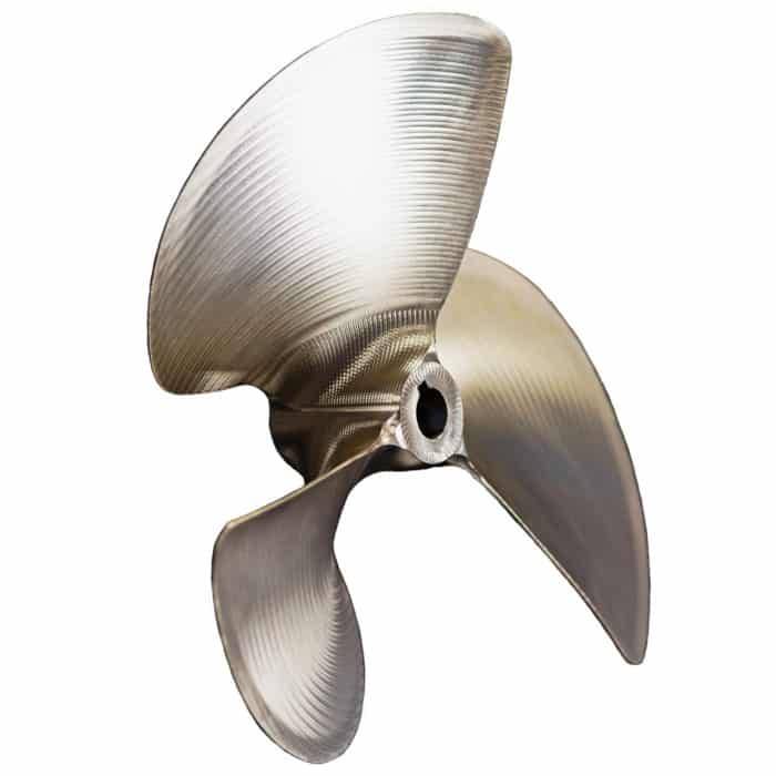 Acme 3 Blade LH Bore Angle-PropMD | Propeller Sales & Repair - Aluminum, Stainless Steel, and Brass Propellers
