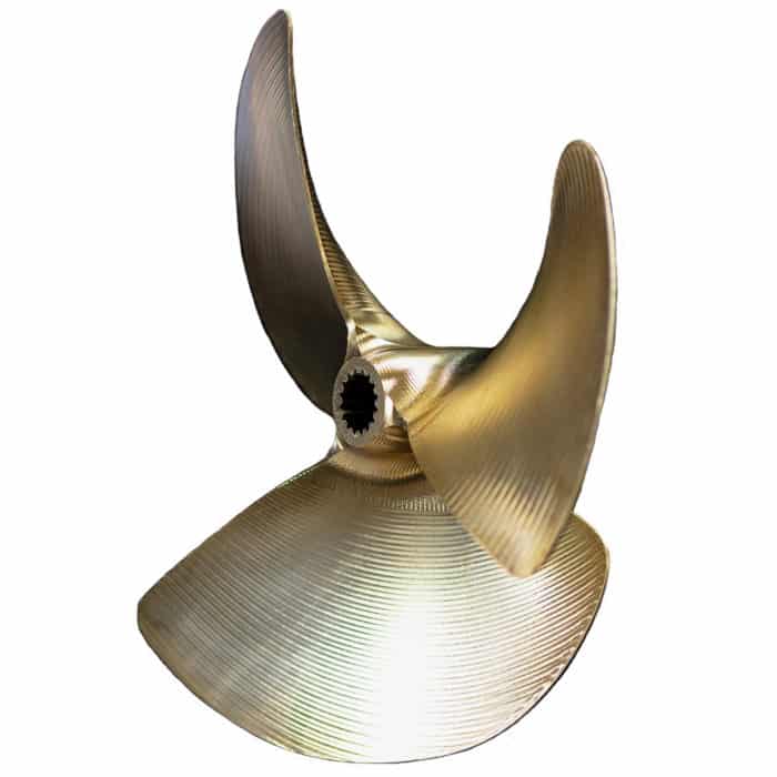 Acme 3 Blade LH Splined Angle-PropMD | Propeller Sales & Repair - Aluminum, Stainless Steel, and Brass Propellers