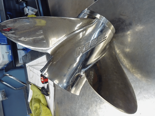 Used Stainless Steel Honda Rebel 3 Blade 14.75 Diameter & 23 Pitch