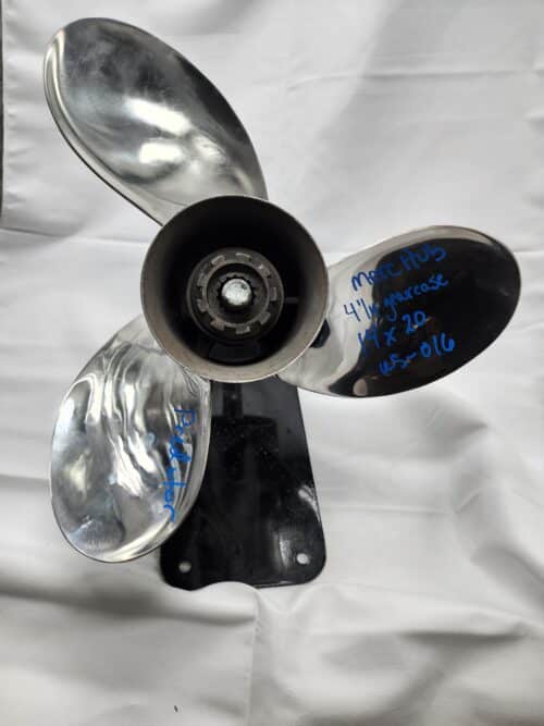 Used Mercury Predator 14 x 20" 3 Blade Stainless Steel 4 1/4" gear case