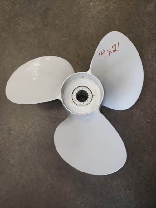 Used 14 X 21 3 Blade Aluminum, Volvo Aquamatic Long Hub