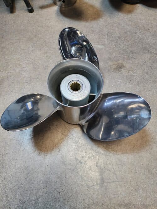 Used 14.25 X 22 3 Blade Stainless Steel, OMC Turbo