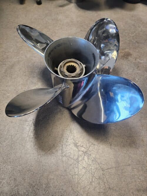 Used 13 X 24 4 Blade Stainless Steel, Mercury Hi tech 4