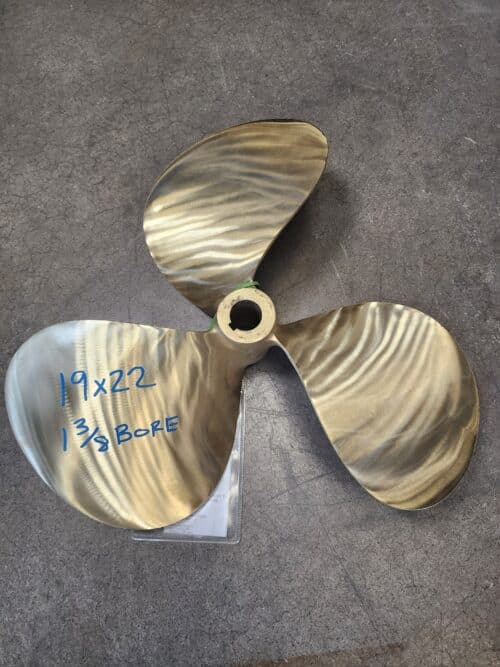 Used 19 X 22 3 Blade Bronze, Federal Chris Craft T35, LH, 1.375 bore