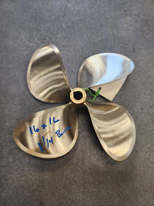 Used 16 X 16 4 Blade Bronze, Federal, LH 1.25 bore