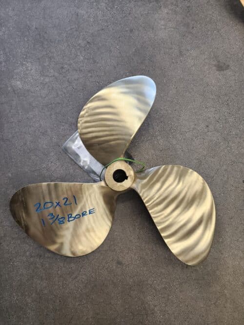 Used 20 X 21 3 Blade Bronze, Federal, LH 1.375 bore