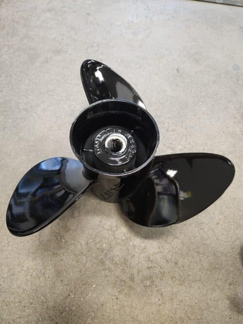 Used 14.75 X 17 3 Blade Stainless Steel, Evinrude 176615, painted stainless