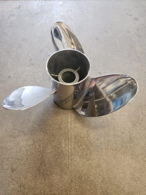 Used 14.5 X 22 3 Blade Stainless Steel, Evinrude Raker 2, 177264, TBX hub