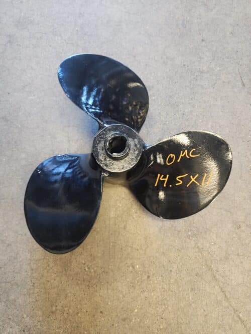 Used 14.5 X 11 3 Blade Aluminum, OMC Pin drive