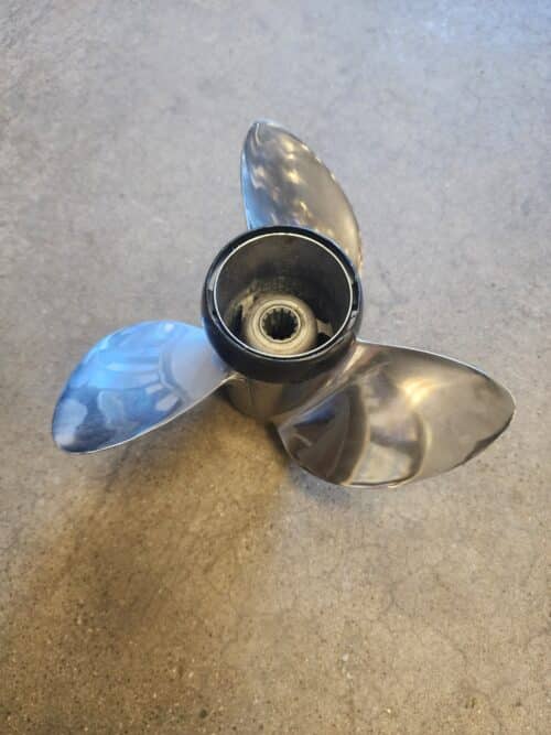 Used 12.5 X 15 3 Blade Stainless Steel, Evinrude