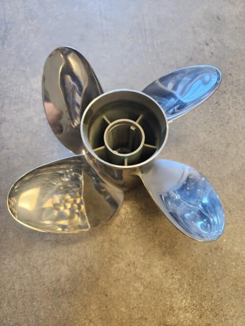 Used 15.25 X 21 3 Blade Stainless Steel, PowerTech OFS4L21CL200, cushion lock hub, LH