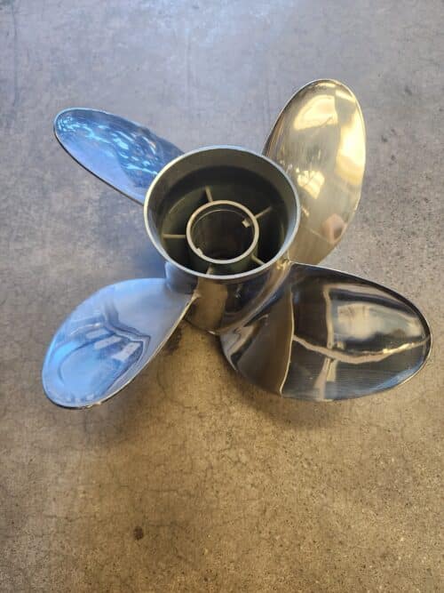 Used 15.25 X 21 4 Blade Stainless Steel, PowerTech OFS4R21PCL200, cushion lock hub, RH