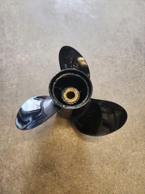 Used 10 X 13 3 Blade Stainless Steel, Evinrude Painted, 14 tooth