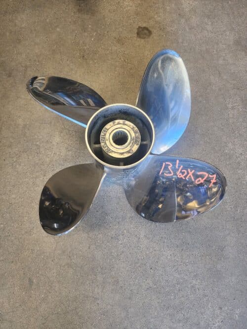Used 13.5 X 27 4 Blade Stainless Steel, Evinrude Renegade, 177126