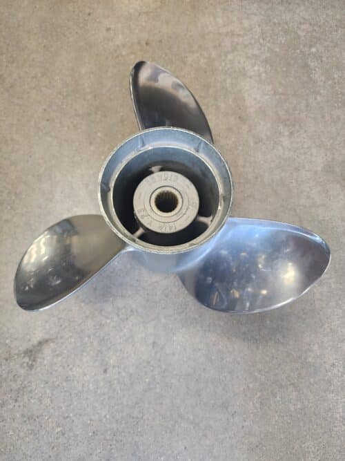 Used 14.25 X 23 3 Blade Stainless Steel, Volvo 389019
