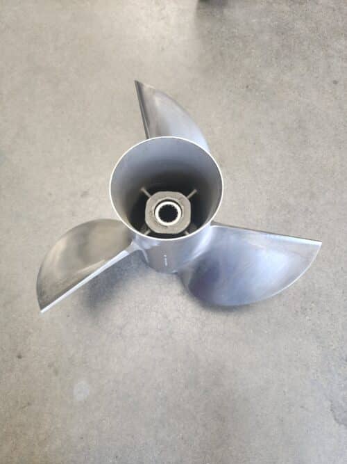 Reconditioned 14.5 X 21 3 Blade Stainless Steel, Right Hand, Quicksilver Cleaver 48-89802A5